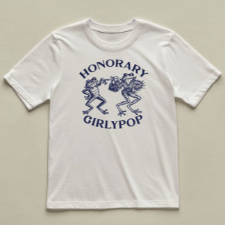 Honorary GirlyPop Funny Frog geïllustreerd T-shirt