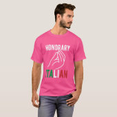 Honorary Italian Hand Funny Trouwen Italiaans by M T-shirt (Voorkant volledig)