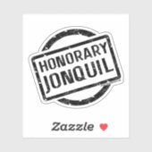 Honorary Jonquil sticker, black Sticker (Vel)