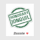 "Honorary Jonquil" sticker, green Sticker (Vel)