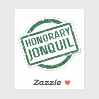 "Honorary Jonquil" sticker, green Sticker