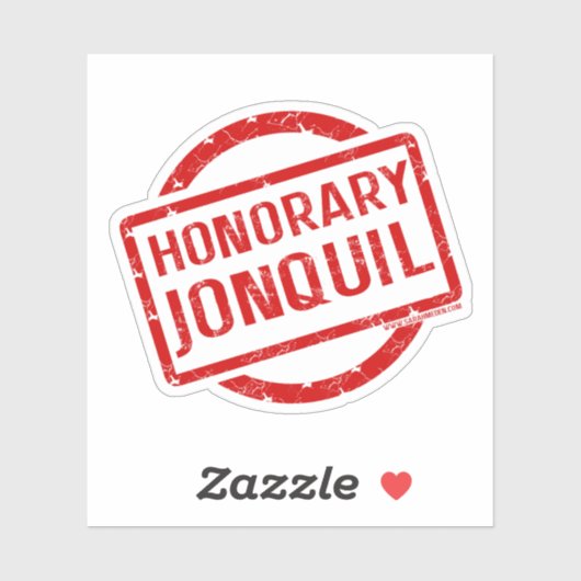 Honorary Jonquil sticker, red Sticker (Vel)
