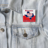 Honorary Poland Texan Vierkante Button 5,1 Cm (In situ)