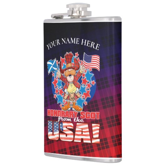 Honorary Scot uit de VS! Heupfles (Links)