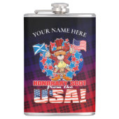 Honorary Scot uit de VS! Heupfles (Voorkant)