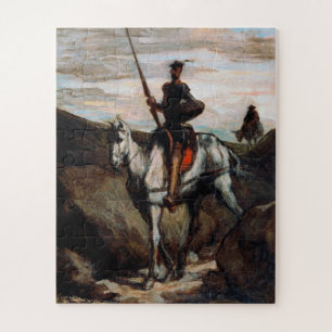Honore daumier - Don Quichot in de bergen Legpuzzel