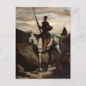 Honore Daumier - Don Quixote in de bergen Briefkaart (Voorkant)