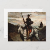 Honore Daumier - Don Quixote in de bergen Briefkaart (Voorkant / Achterkant)