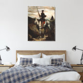 Honore Daumier - Don Quixote in de bergen Canvas Afdruk (Insitu (Slaapkamer))