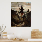 Honore Daumier - Don Quixote in de bergen Poster (Keuken)