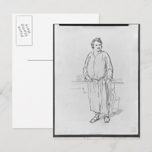 Honore de Balzac Briefkaart (Voorkant / Achterkant)