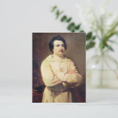 Honore de Balzac in zijn Monk's Habit, 1829 Briefkaart (Staand voorkant)