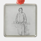 Honore de Balzac Metalen Ornament (Voorkant)
