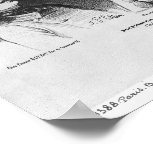 Honore de Balzac Poster (Hoek)