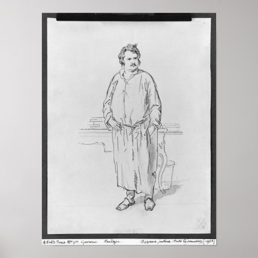 Honore de Balzac Poster (Voorkant)