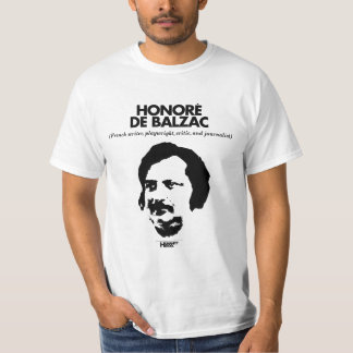 Honorè De Balzac, wit T-shirt