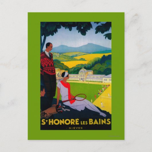 Honore Les Bains Poster Europe Briefkaart (Voorkant)