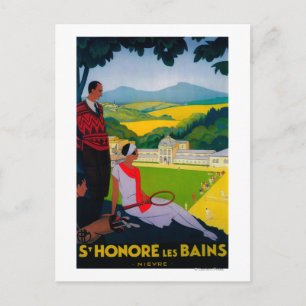 Honore Les Bains  Poster Europe Briefkaart