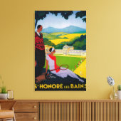 Honore Les Bains  Poster Europe Canvas Afdruk (Insitu (Woonkamer))