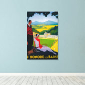Honore Les Bains  Poster Europe Canvas Afdruk (Insitu (Houten vloer))