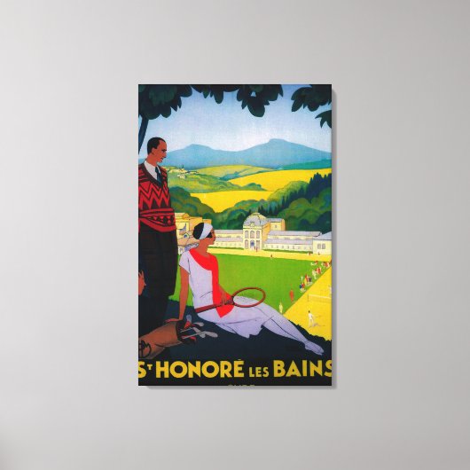 Honore Les Bains  Poster Europe Canvas Afdruk (Voorkant)