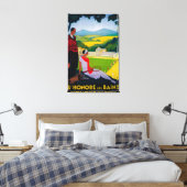 Honore Les Bains  Poster Europe Canvas Afdruk (Insitu (Slaapkamer))