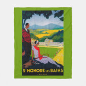 Honore Les Bains  Poster Europe Fleece Deken (Voorkant)