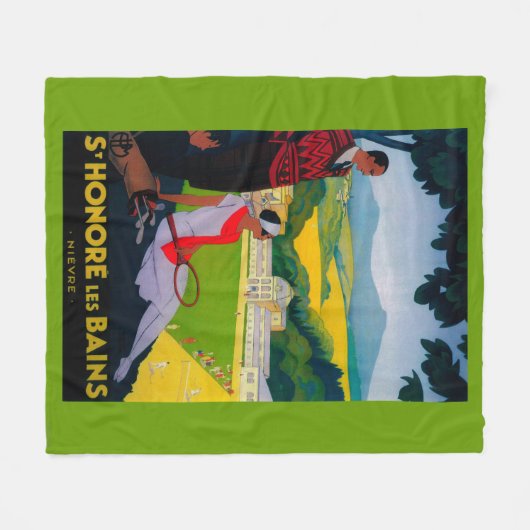 Honore Les Bains  Poster Europe Fleece Deken (Voorkant (Horizontaal))