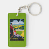 Honore Les Bains  Poster Europe Sleutelhanger (achterkant)