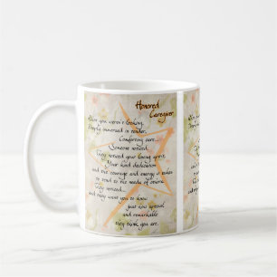 Honored Caregiver Cup en gedicht Koffiemok