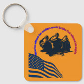 Honored in Valor orange Sleutelhanger (Voorkant)