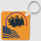 Honored in Valor orange Sleutelhanger (Achterkant)