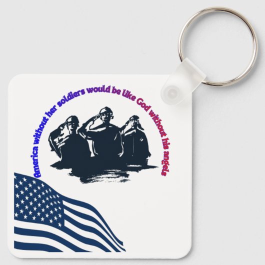 Honored in Valor Sleutelhanger (Achterkant)