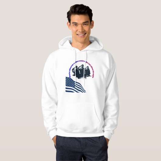 Honored in Valor Veterans Day Hoodie  (Voorkant volledig)