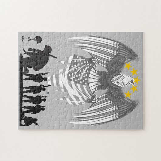 Honoring Fallen Heroes: Upholding American Valor Legpuzzel (Horizontaal)