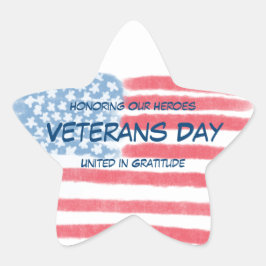 Honoring Heroes | Veterans Day Celebration Ster Sticker