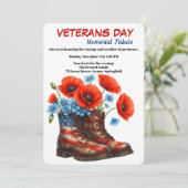 Honoring Heroes | Veterans Day Tribute Kaart (Staand voorkant)