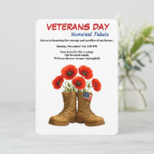 Honoring Heroes | Veterans Day Tribute Kaart (Staand voorkant)
