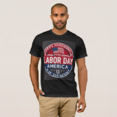 Honoring Labour Day-Classic Workers Tribute T-shir T-shirt (Voorkant volledig)