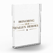 Honoring Our Fallen Heroes / Bloque de Acrílico Fotoblokken (Links)