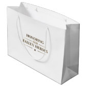 Honoring Our Fallen Heroes / Bolsa de Regalo Groot Cadeauzakje (Achterkant Gekanteld)