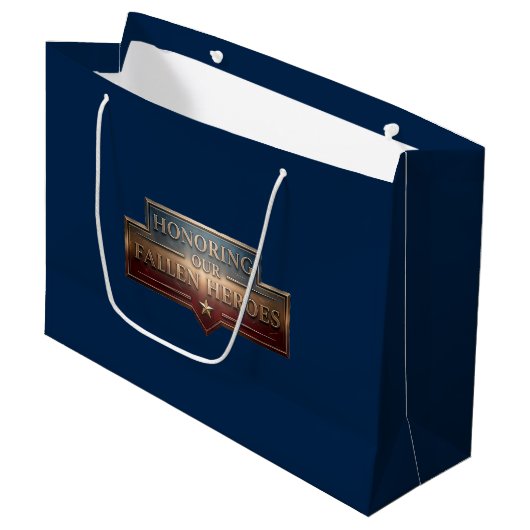 Honoring Our Fallen Heroes / Bolsa de Regalo Groot Cadeauzakje (Voorkant Gekanteld)