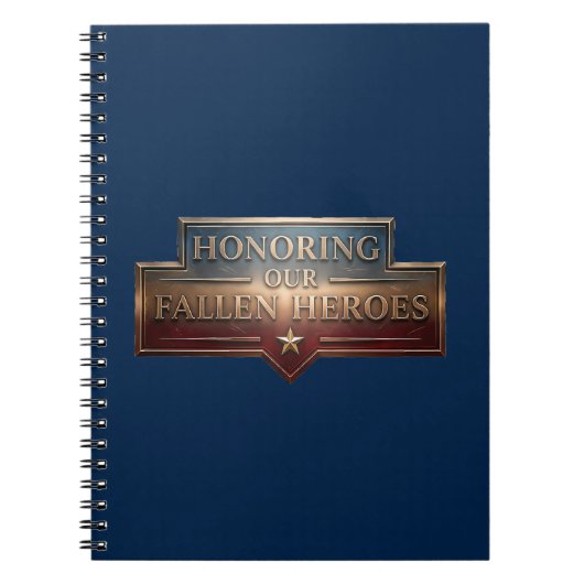 Honoring Our Fallen Heroes / Cuaderno  Notitieboek (Voorkant)