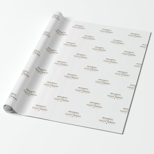 Honoring Our Fallen Heroes / Papel de Regalo  Cadeaupapier (Uitgerold)