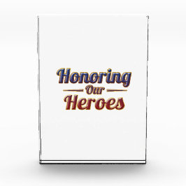 Honoring Our Heroes / Bloque de Acrílico Fotoblokken