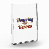Honoring Our Heroes / Bloque de Acrílico Fotoblokken (Links)