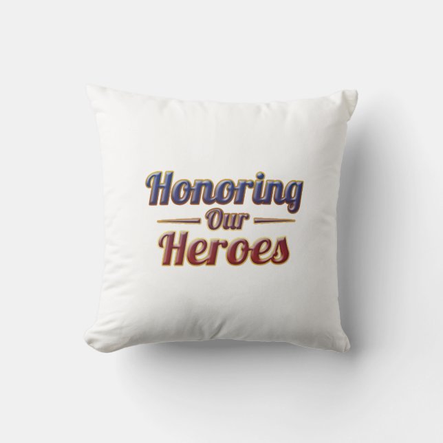 Honoring Our Heroes / Cojín Día de los Caídos Kussen (Voorkant)