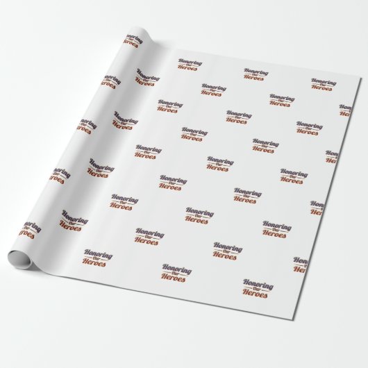 Honoring Our Heroes / Papel de Regalo Cadeaupapier (Uitgerold)