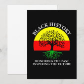 Honoring Past Inspiring Future Black History Month Save The Date (Voorkant / Achterkant)