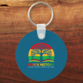 Honoring Past Insring Future Men Women Black Histo Sleutelhanger (Voorkant)